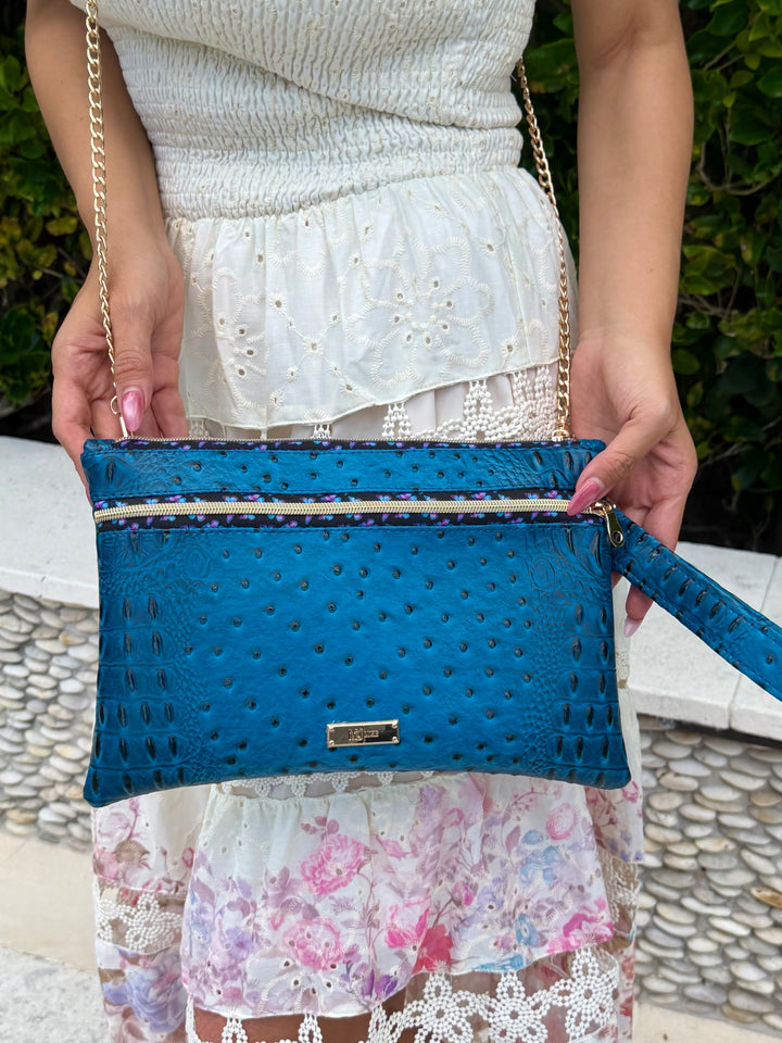 Makeup Junkie Bags - Blue Dune Social Butterfly Zipper Travel Bags [Pre-Order]