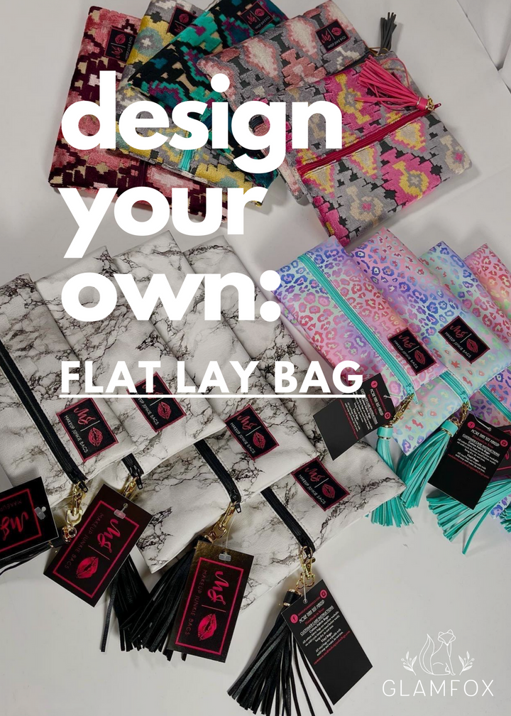 Makeup Junkie: Design-A-Bag - FANCY ZIPPER FLAT LAY BAG [Pre-Order]