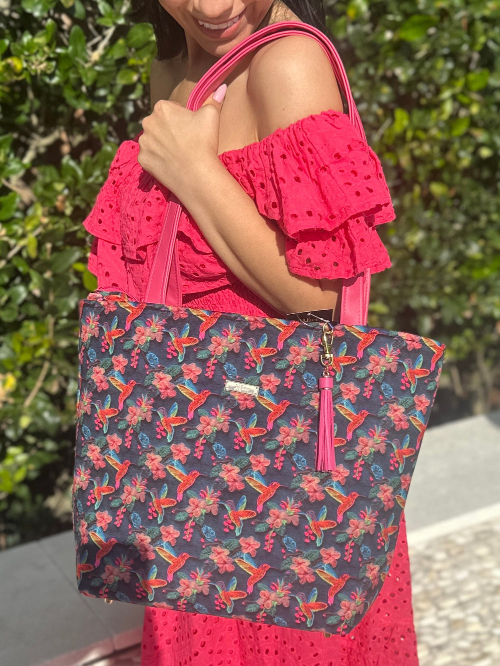 Makeup Junkie Bags - Fiesta Flutter Day Keeper Tote [Ready To Ship]