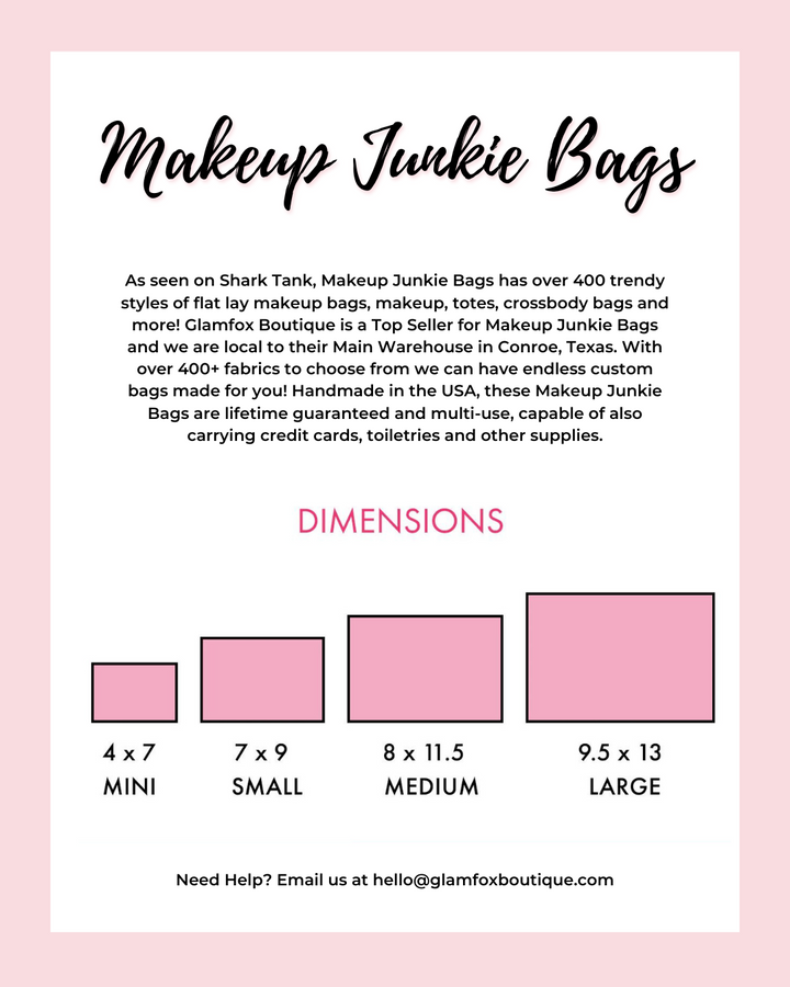 Makeup Junkie Bags - Rainbow Pastel Checker [Ready to Ship]