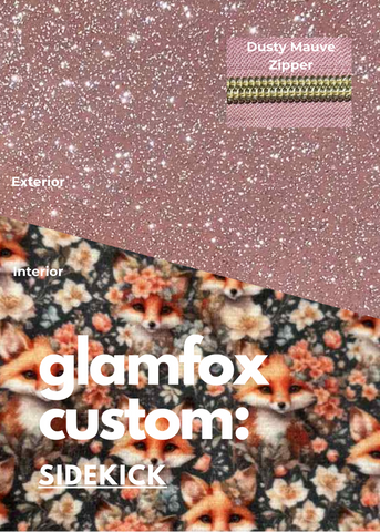 Makeup Junkie Bags - Glam Foxy Glitter Ballerina Sidekick [Pre-Order] - Ships September