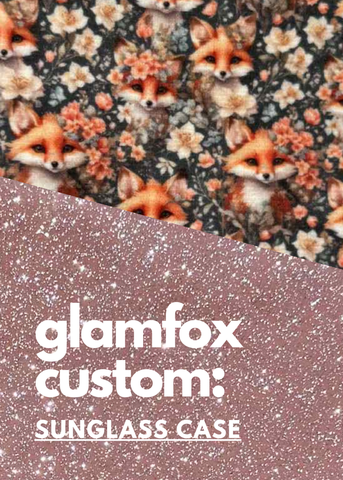 Makeup Junkie Bags - Glam Foxy Glitter Ballerina Luxe Sunglass Case [Pre-Order] - Ships September