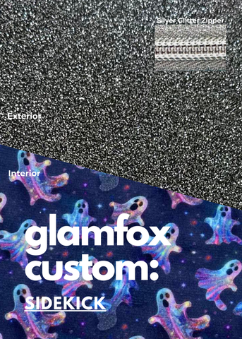 Makeup Junkie Bags - Glimmer Ghosts Glitter Slate Sidekick [Pre-Order] - Ships September