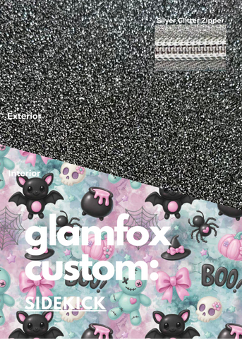 Makeup Junkie Bags - Dolly Boo Glitter Slate Sidekick [Pre-Order] - Ships September