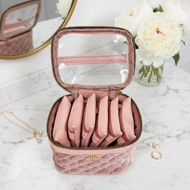 PurseN - Blush Velvet Getaway Jewelry Case [Pre-Order]