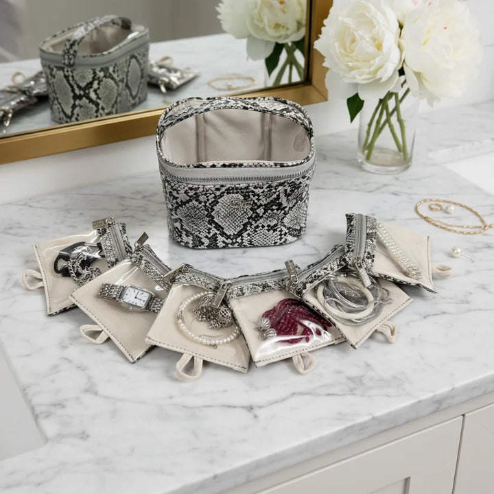 PurseN - Silver Python Getaway Jewelry Case [Pre-Order]