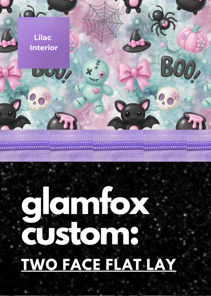 Makeup Junkie Bags - Dolly Boo Onyx Glitter Flat Lay [Pre-Order] - Ships September