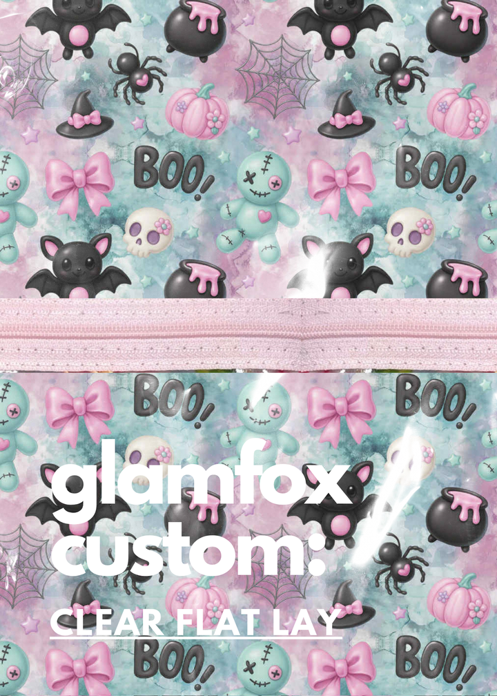 Makeup Junkie Bags - Dolly Boo Clear Flat Lay [Pre-Order] - Ships September