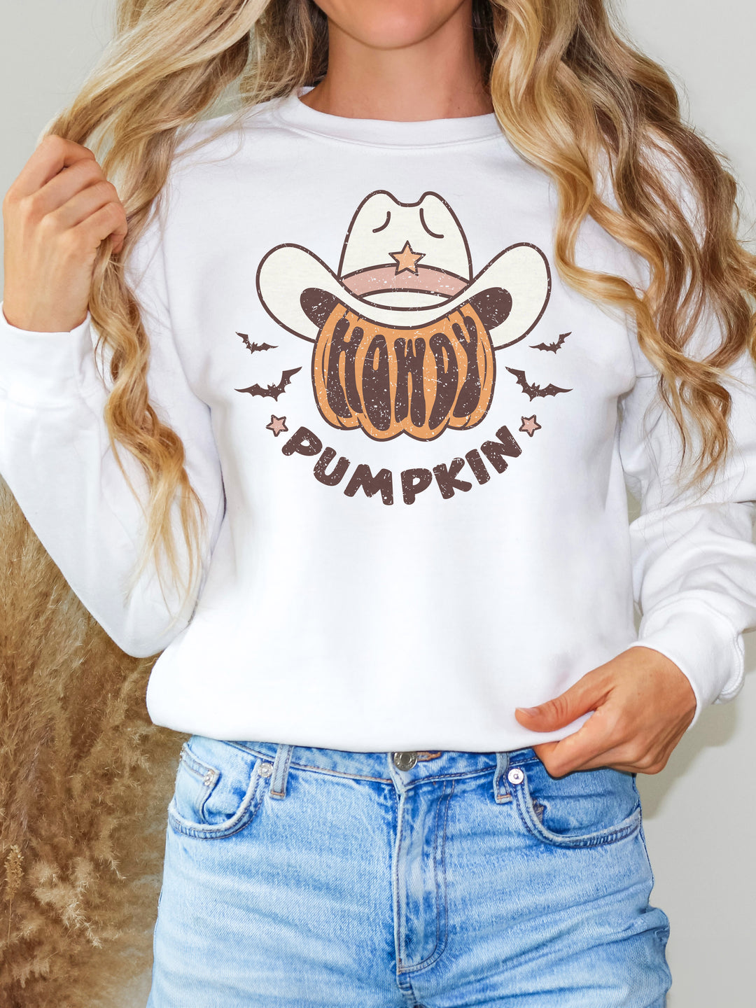 Glamfox - Howdy Pumpkin Graphic Sweater