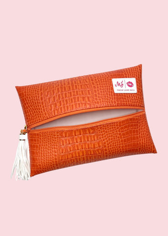 Makeup Junkie Bags - Shade of Orange Flat Lay [Pre-Order]