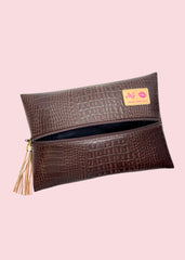 Makeup Junkie Bags - Shade of Chocolate Flat Lay [Pre-Order]