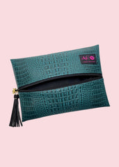 Makeup Junkie Bags - Shade of Jade Flat Lay [Pre-Order]