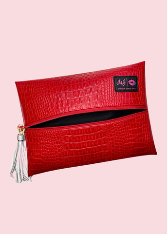 Makeup Junkie Bags - Shade of Ruby Flat Lay [Pre-Order]