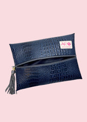 Makeup Junkie Bags - Shade of Navy Flat Lay [Pre-Order]