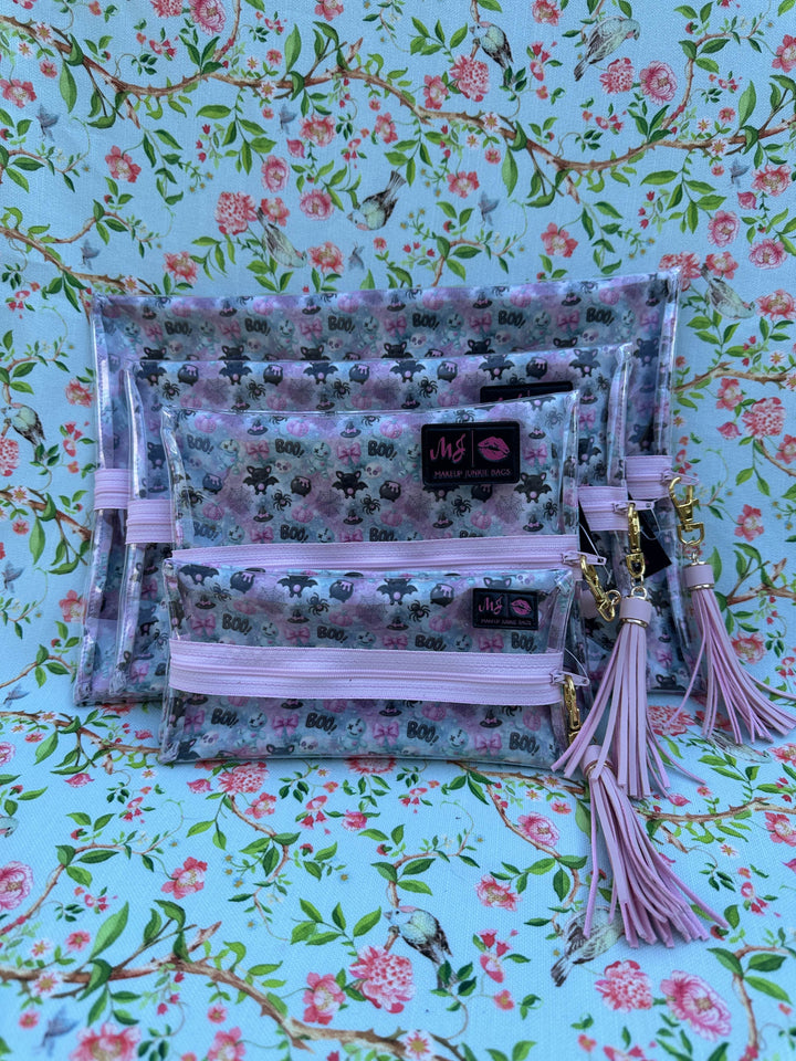 Makeup Junkie Bags - Dolly Boo Clear Flat Lay [Pre-Order] - Ships September