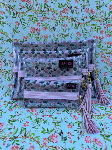 Makeup Junkie Bags - Dolly Boo Clear Flat Lay [Pre-Order] - Ships September