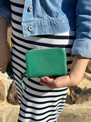 Consuela - Teal Zippy Wallet