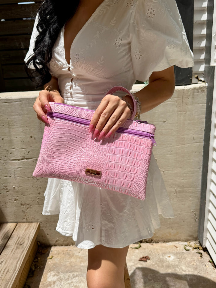 Makeup Junkie Bags - Pink Ice Luxe Clutch [Pre-Order]
