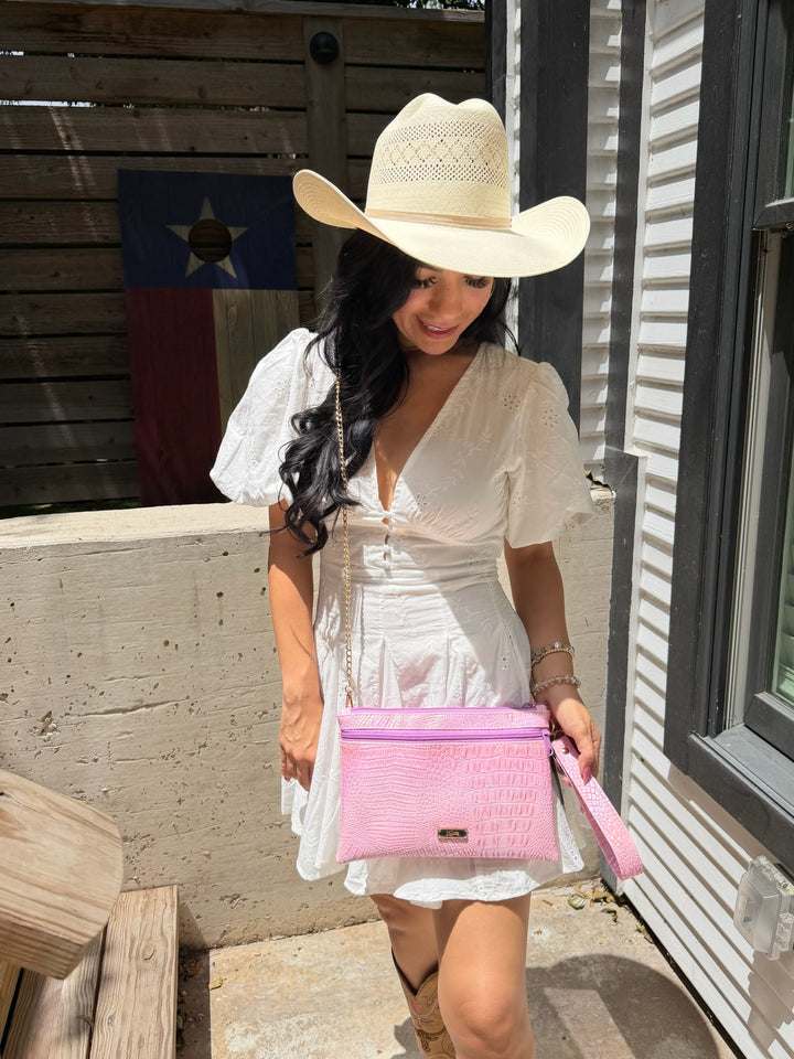 Makeup Junkie Bags - Pink Ice Luxe Clutch [Pre-Order]