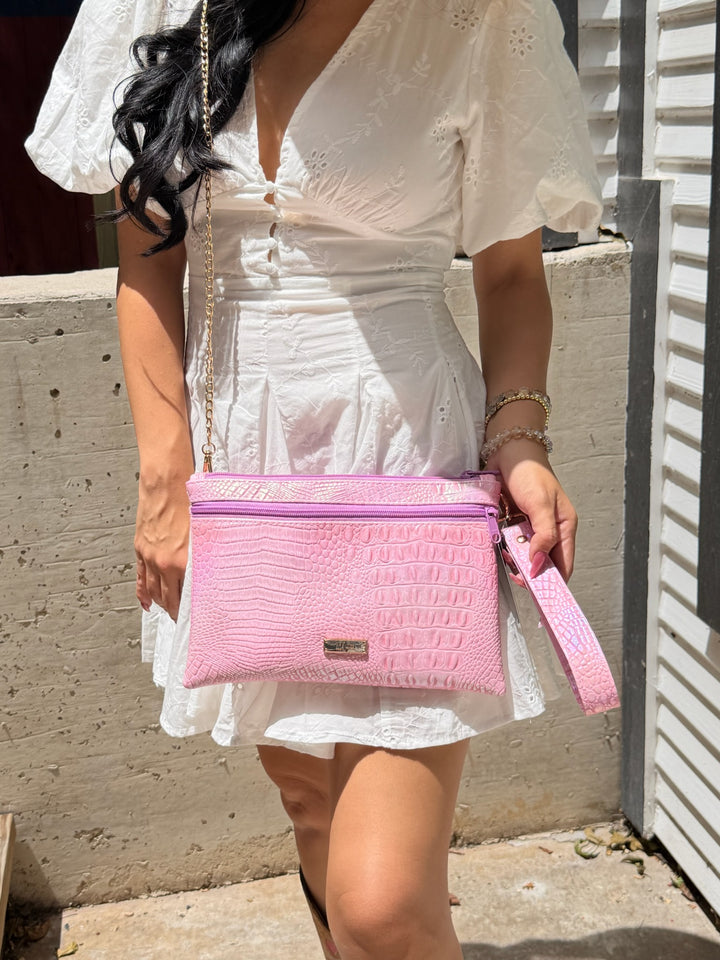 Makeup Junkie Bags - Pink Ice Luxe Clutch [Pre-Order]