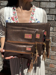 Makeup Junkie Bags - Glitter Bourbon Flat Lay [Pre-Order]