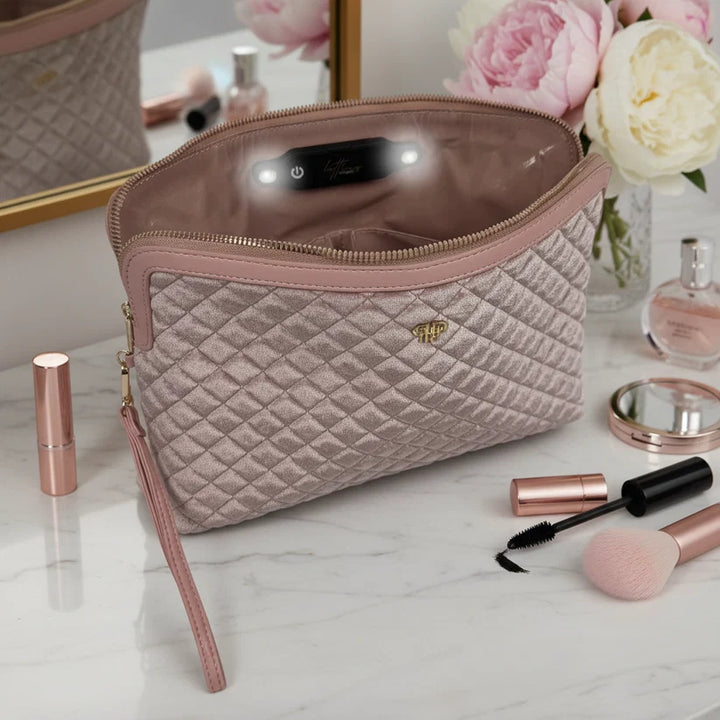 PurseN - Blush Velvet Litt Makeup Case [Pre-Order]