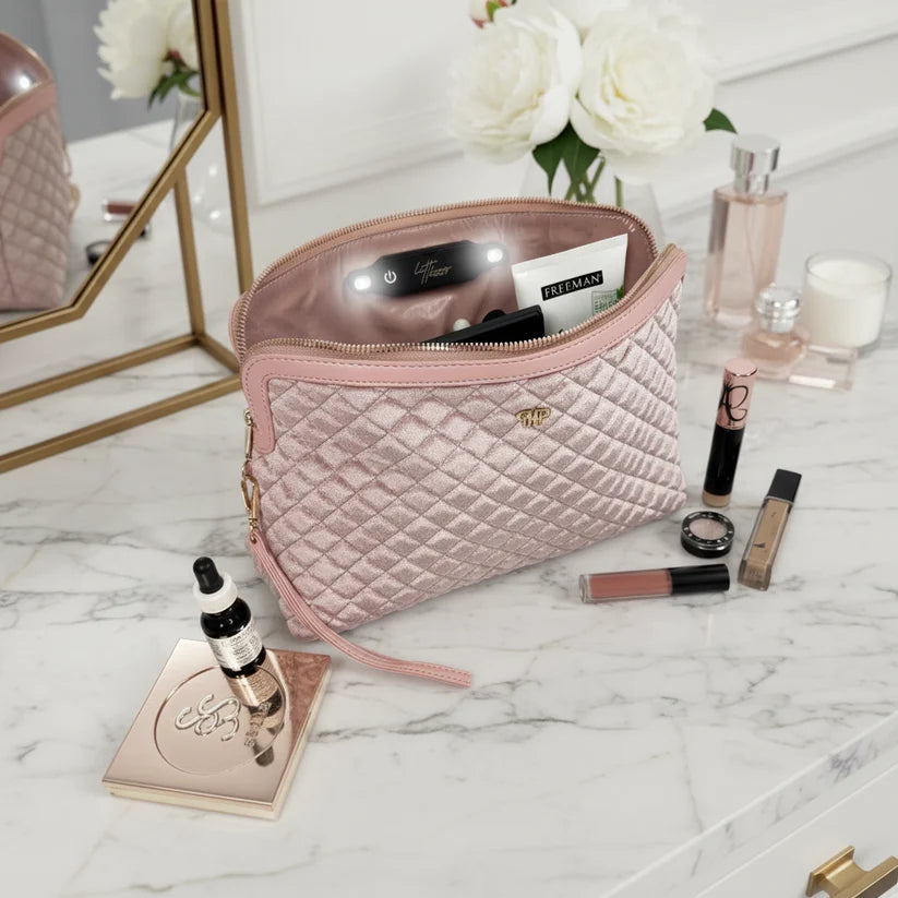 PurseN - Blush Velvet Litt Makeup Case [Pre-Order]