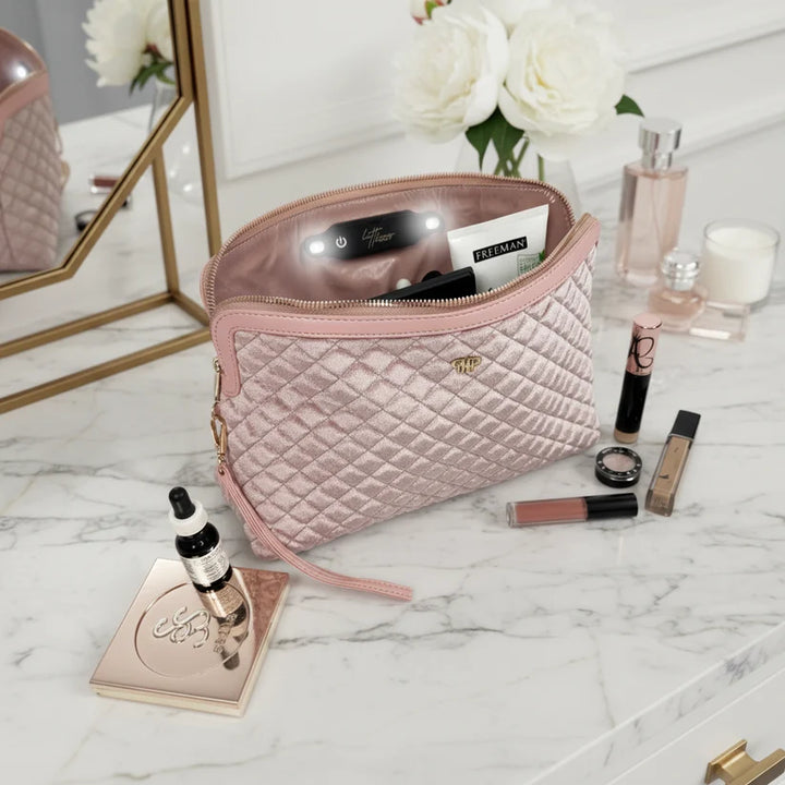 PurseN - Blush Velvet Litt Makeup Case [Pre-Order]