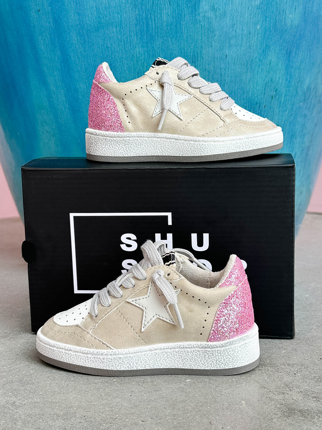 Shu Shop - Paz Gold Toddler and Kids Sneaker