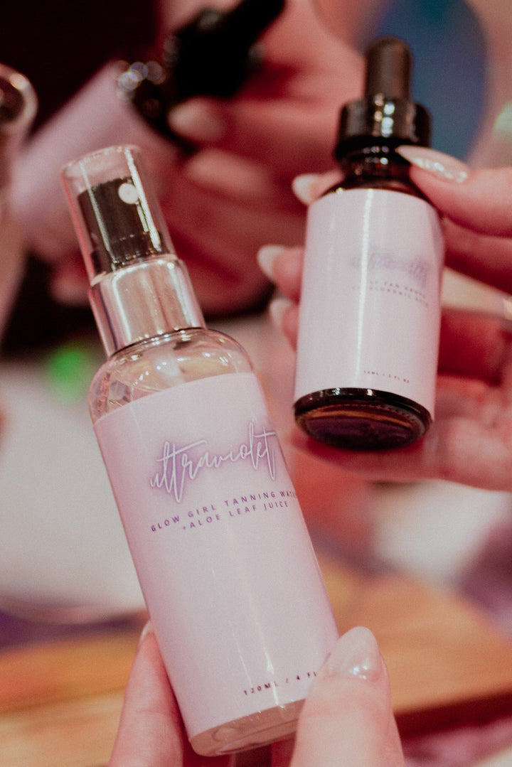 Ultra Violet Glow Girl Tanning Water-250 - TMLL Beauty Co - Tan-LEATHER &amp; LACE-[option4]-[option5]-[option6]-Leather &amp; Lace Boutique Shop