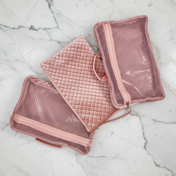 PurseN - Blush Velvet Signature VIP Duffel [Pre-Order]