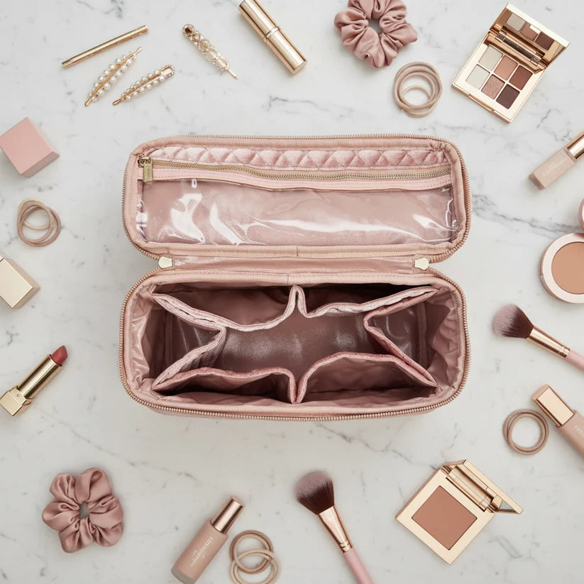 PurseN - Blush Velvet Stylist Travel Bag [Pre-Order]