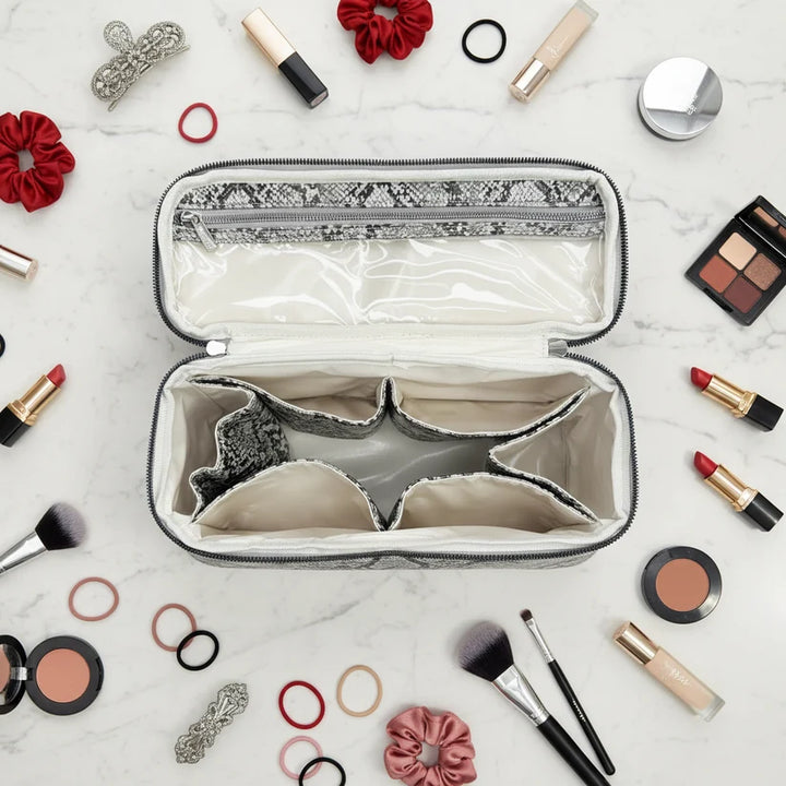 PurseN - Silver Python Stylist Travel Bag [Pre-Order]