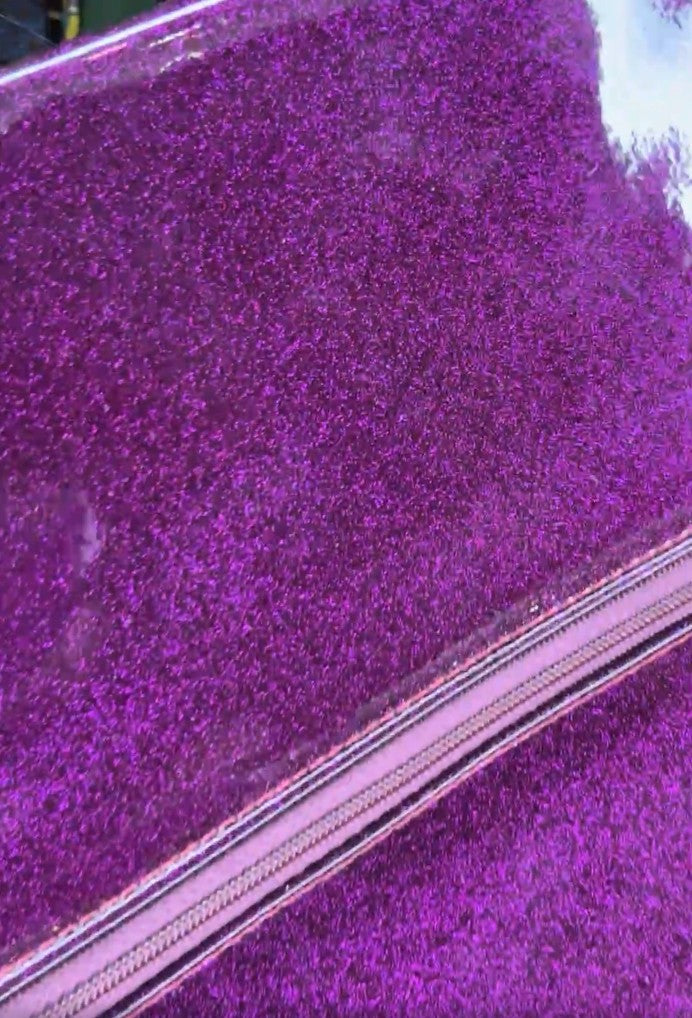 Makeup Junkie Bags - Royal Purple Stardust Glitter Travel Bags [Pre-Order]