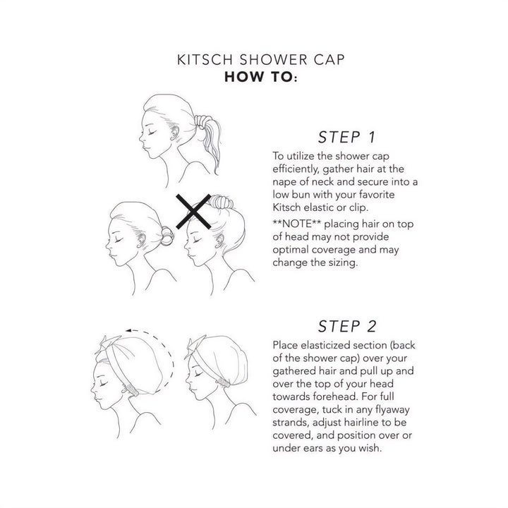 Kitsch - Luxury Shower Cap - Palm Print