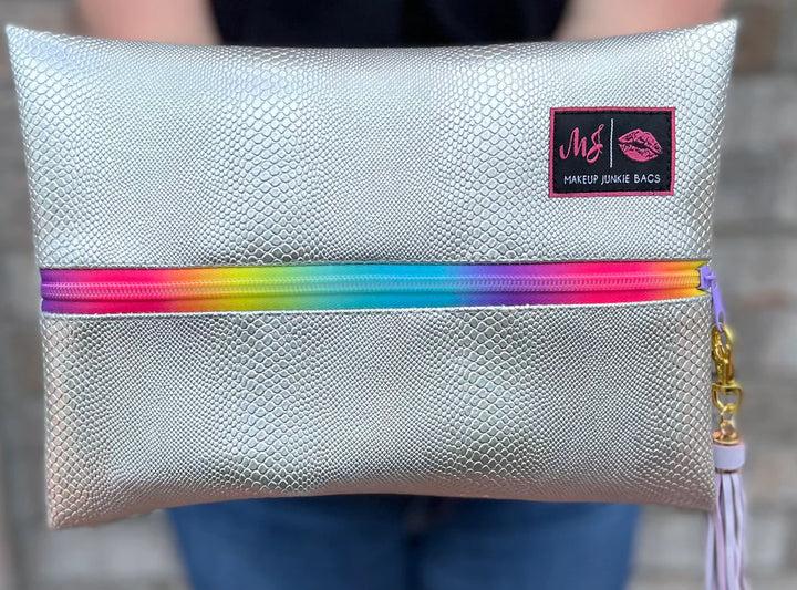 Makeup Junkie Bags - Lucky Charm with Rainbow Zip [Pre-Order]