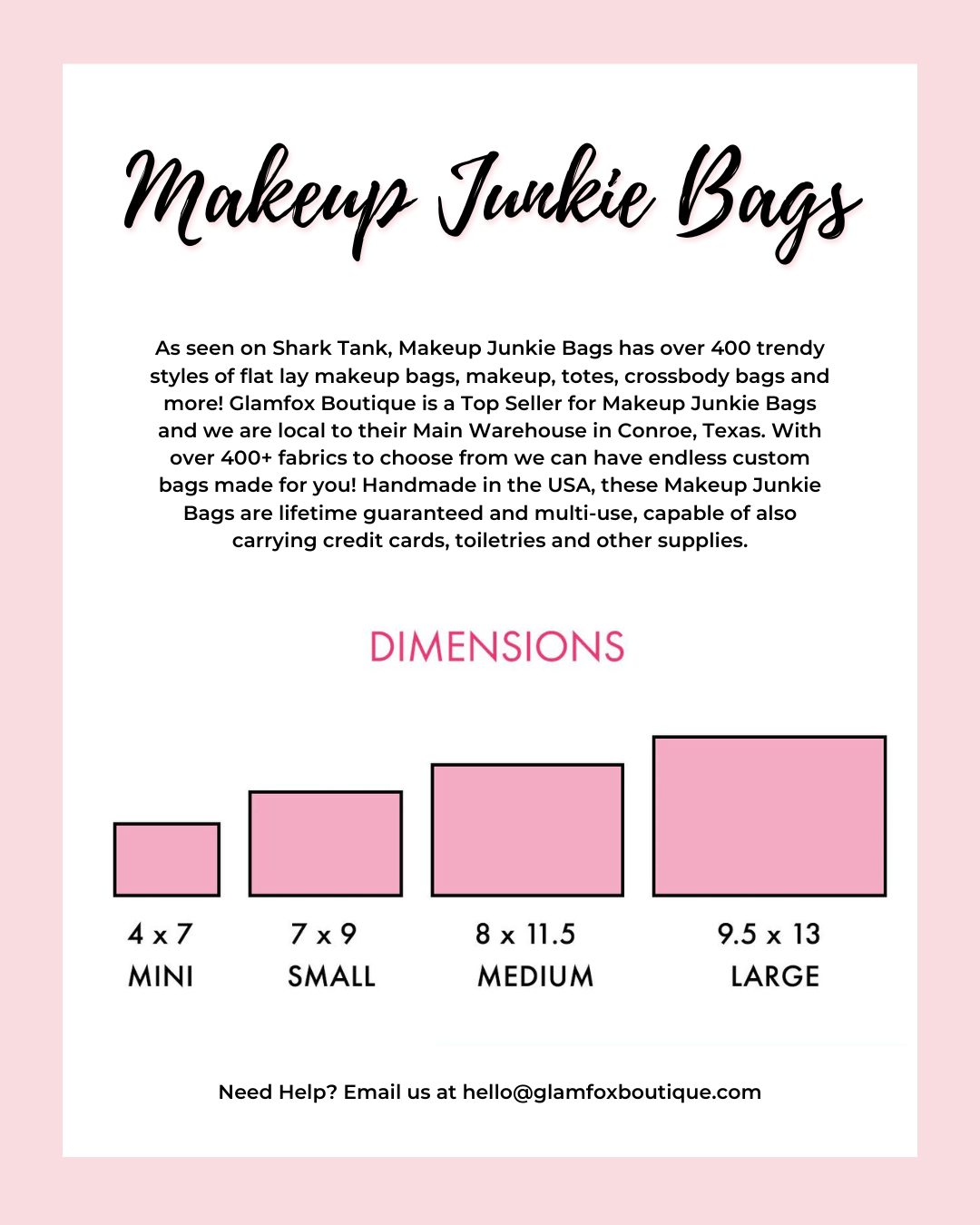 Makeup Junkie Bags - Red Holographic Flatlay [Ready to Ship]