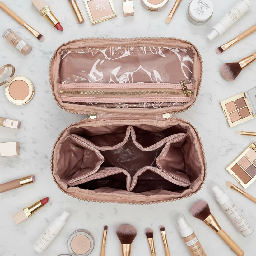 PurseN - Blush Velvet Classic Train Case [Pre-Order]