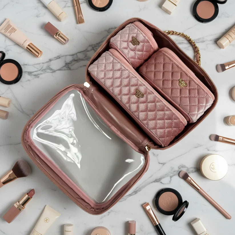 PurseN - Blush Velvet Trio Jet Setter [Pre-Order]