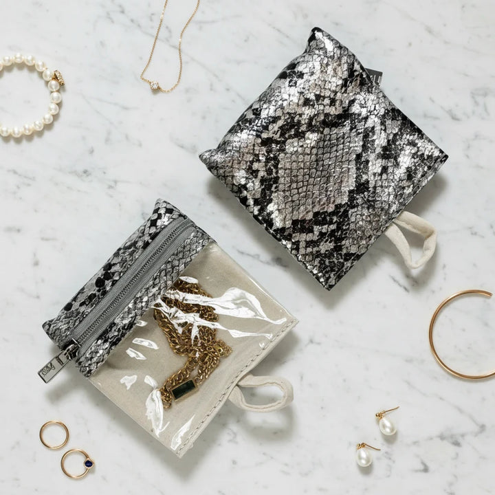 PurseN - Silver Python Ultra Jewelry Case [Pre-Order]