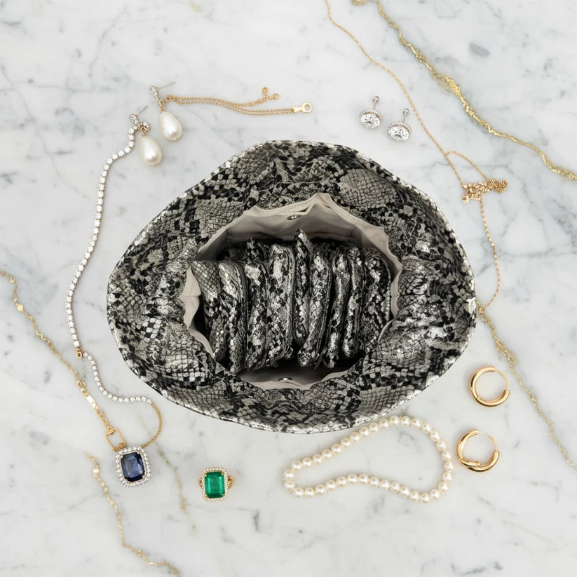 PurseN - Silver Python Ultra Jewelry Case [Pre-Order]