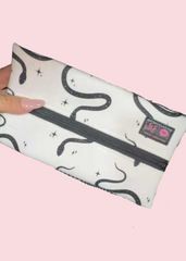 Makeup Junkie Bags - Twinkle Snake Flat Lay [Pre-Order]