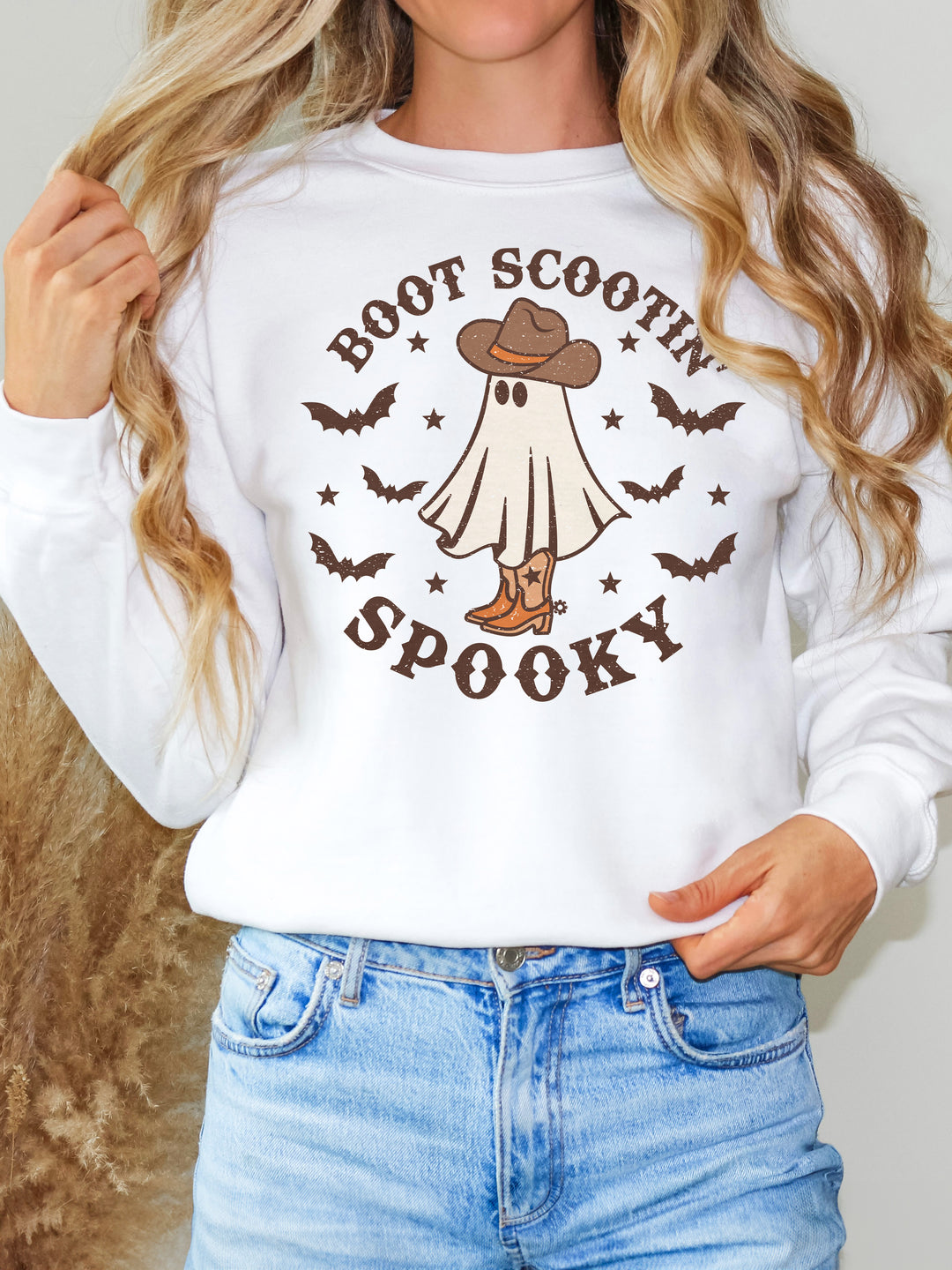 Glamfox Boot Scootin' Spooky Graphic Sweater