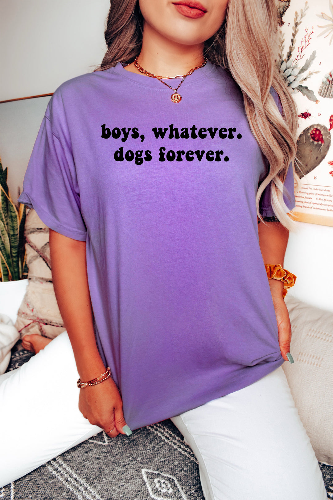 Glamfox - Boys Whatever Dogs Forever Graphic Tee [More Colors Available]