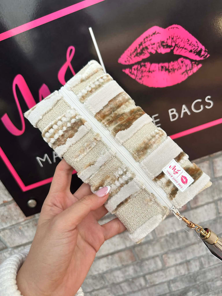 Makeup Junkie Bags - Dallas Champagne Travel Bags [Pre-Order]
