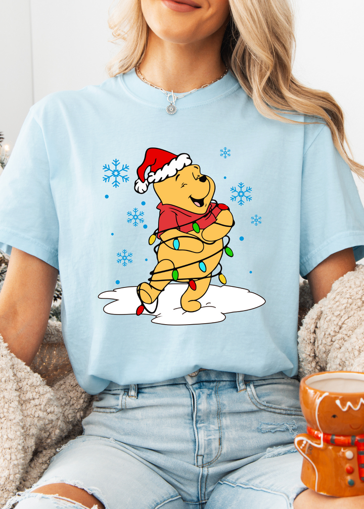 Glamfox  - Honey Bear Holiday Graphic Tee