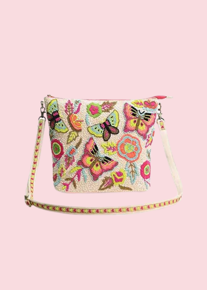 America & Beyond - Butterfly Kaleidoscope Crossbody Bag