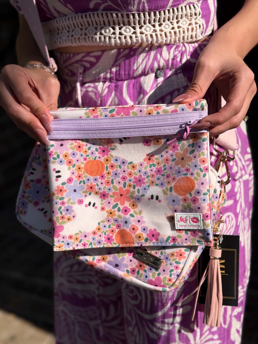 Makeup Junkie Bags - Boo-tiful Blooms Travel Bags [Ready to Ship]
