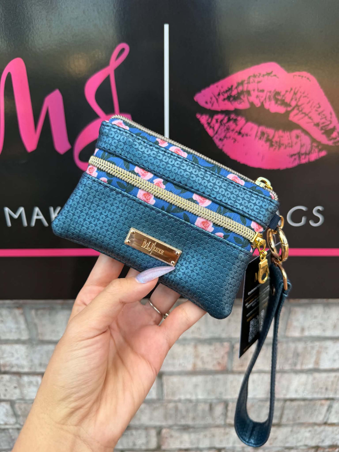 Makeup Junkie Bags - Blushing Sapphire Glamfox Custom Travel Bags [Ready To Ship]