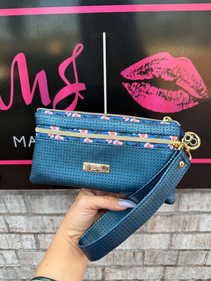Makeup Junkie Bags - Blushing Sapphire Glamfox Custom Travel Bags [Ready To Ship]